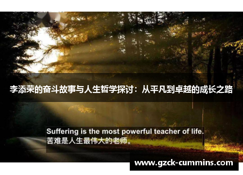 李添荣的奋斗故事与人生哲学探讨：从平凡到卓越的成长之路